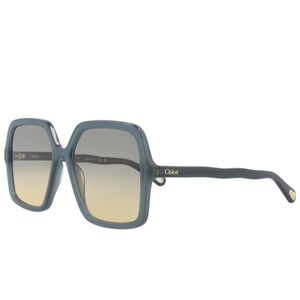Chloe Blue Gradient Square Sunglasses